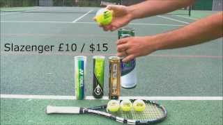 Tennis Ball review for Slazenger Dunlop Head Babolat and Yonex [upl. by Ylloh]