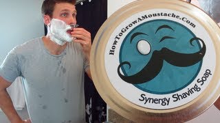 Synergy Shaving Soap  Shave Review [upl. by Ynnep]