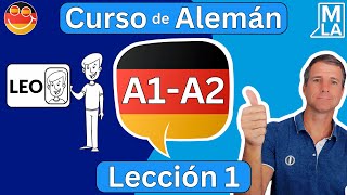 🇩🇪 Alemán para Principiantes  Lección 1  Aprender Alemán Gratis  Curso A1A2 🇩🇪 [upl. by Glick528]