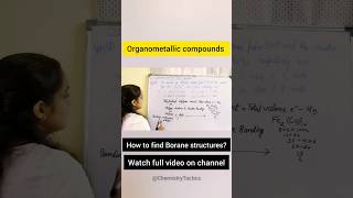 Organometallic compoundsprevious years questionborane structurewatch full video on channelshorts [upl. by Samuele]