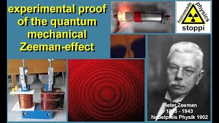 experimental proof of the quantum mechanical Zeemaneffect  Experimenteller Beweis Zeemaneffekt [upl. by Imena616]