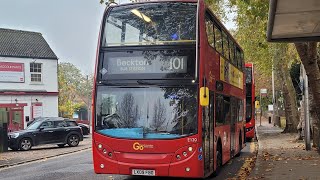 FRV Route 101 Wanstead  BecktonGo Ahead London E400 Trident E120 LX09FBO [upl. by Schatz]