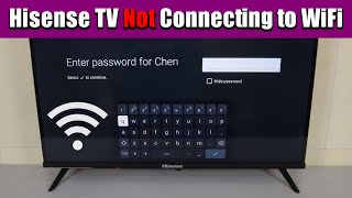 Hisense TV Not Connecting to WiFi StepbyStep Troubleshooting [upl. by Jueta]