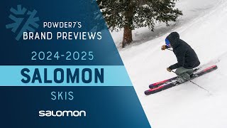 20242025 Salomon Skis Boots and Bindings Preview  Powder7 [upl. by Fernandes]