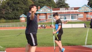 Javelin Throw Workshop  Loughborough Uni 11th October 2015 part1of2 [upl. by Zebadiah]