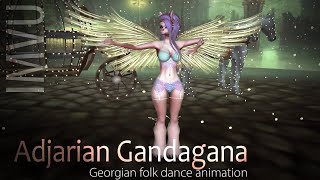 IMVU  Adjarian Gandagana  dance 3d animation [upl. by Anecuza]