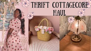 THRIFT COTTAGECORE SPRING HAUL  Lirika Matoshi LOVESHACKFANCY BTSSB [upl. by Roselia396]