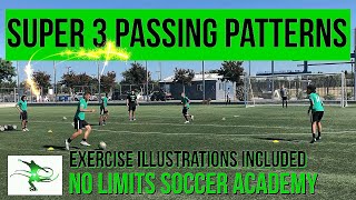 Soccer Team Training SUPER 3 PASSING EXERCISES [upl. by Hahn]