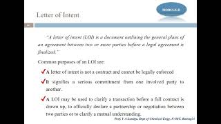 Letter of Intent LOI in Project Management [upl. by Gorlin]