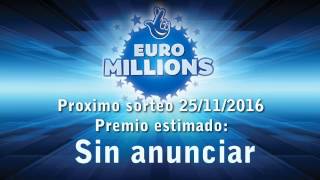 Resultado EuroMillones del 22 de noviembre del 2016 [upl. by Eiroc790]