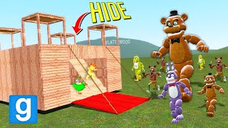 Can FIVE NIGHTS AT FREDDYS break into my FORT Garrys Mod Sandbox [upl. by Reiko]