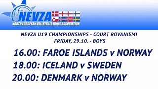 NEVZA U19 2021  Court Rovaniemi  Day 1b  Live stream [upl. by Tegirb]