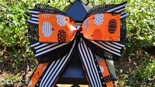 New Halloween Pumpkin Bow for Decorating [upl. by Asenad]