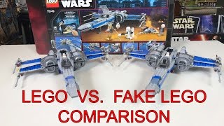 Lego XWing VS Lepin XWing Comparison Review [upl. by Sherer226]