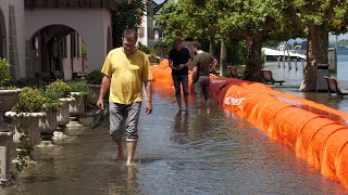 Hochwasser am Bodensee  Gefahrenstufe 5 erwartet  10 Juni 2024 [upl. by Enilraep]