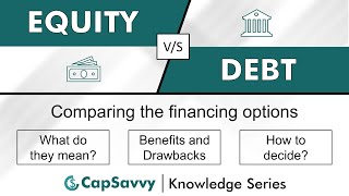 Equity vs Debt Financing  Meaning benefits amp drawbacks choosing the most suitable [upl. by Agler]