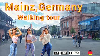 Mainz Germany  Tour in Mainz in Deutschland 4k 60fps [upl. by Velvet]