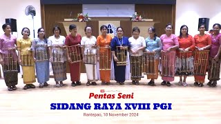 MUSIK ANGKLUNG di Pentas Seni SIDANG RAYA XVIII PGI [upl. by Nybor525]