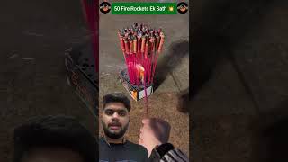 50 Firecracker 🧨 rockets 🚀 diwalispecial shortsRockets Cfireworksshorts diwali [upl. by Socher972]