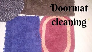 Doormat cleaning  homein hindi [upl. by Afatsum]