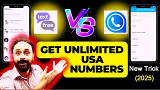 How to get free USA number for Whatsapp using Textfree amp Virtual SIM in 2025 [upl. by Upali946]