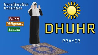 How to Pray Dhuhr for women with full instructions Subtitle ENAR [upl. by Tory58]