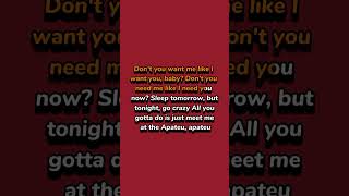 APT  ROSÉ LYRICS shorts lyrics youtubeshorts trending [upl. by Garin]