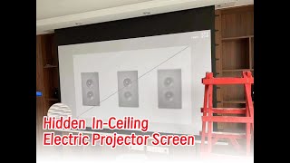 Hidden Ceiling Electric Screen Silent MotorHome Theater [upl. by Manella]