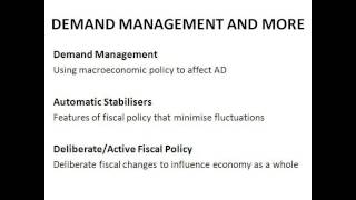 Fiscal Policy  Economics A2 Level Unit 4 [upl. by Aerbua]