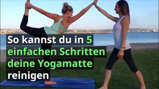 Yoga Matten reinigen in 5 Schritten [upl. by Atinid792]