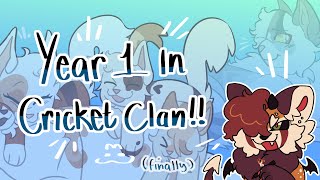 Year 1 in CRICKETCLAN  Clangen speedpaint  Commentary [upl. by Aneerhs862]