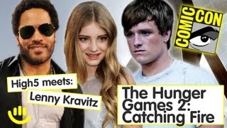 Lenny Kravitz Josh Hutcherson Willow Shields  Catching Fire Interview Part 1 [upl. by Jamil549]