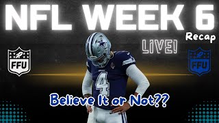 NFL Week 6 Fantasy Football Believe It Or Not [upl. by Gathers]