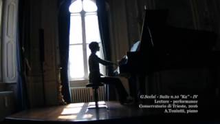 Giacinto Scelsi Suite n10 quotKaquot  IV mov  AToniutti piano [upl. by Sibell]