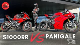 BMW S1000RR vs Ducati Panigale V4S  BMW review and test ride [upl. by Farly]