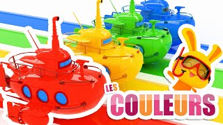 COULEURS  Apprendre les couleurs avec les sousmarins  Vehicules [upl. by Acimot]