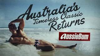 AussieBum swimwear  Vintage Stripes Collection TV Commercial 2016 [upl. by Drhacir]