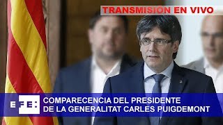 Comparecencia de Puigdemont [upl. by Fantasia]