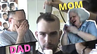 Balding Man Shaves Head BALDParents FREAK OUT [upl. by Rockwood]