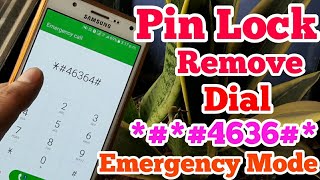 How to Pin lock Remove Emergency mode Any Andriod Mobile Without Computer New Trick 2021 [upl. by Kiri]