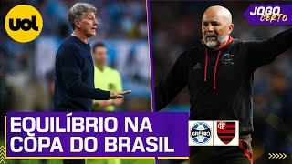 GRÊMIO E FLAMENGO ESTÃO EMPATADOS EM CONFRONTOS PELA COPA DO BRASIL [upl. by Alicirp]