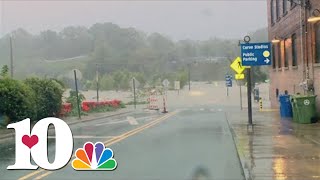 Many areas in Western NC seeing catastrophic flooding [upl. by Dnarb957]