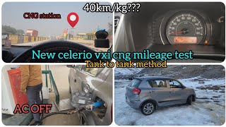 New celerio vxi cng mileage test 2024 in winter celerio2023 carlover marutisuzuki mileagetest [upl. by Leaw777]