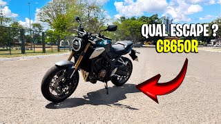 QUAL O MELHOR ESCAPE DA CB650R ME AJUDEM [upl. by Orenid354]