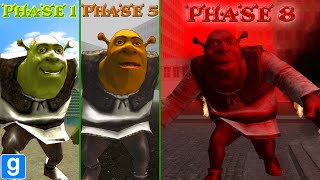 Gmod Shrek Impossible Nextbot – 8 Phases  Highest difficulty level █ Garrys Mod █ [upl. by Noyr684]