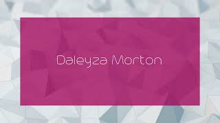 Daleyza Morton  appearance [upl. by Annairol]