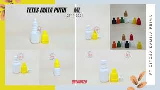 Botol Tetes Mata 10 ml Putih Segel  Botol Cendo  Packaging Cosmetic PT Citosa Kamila Prima [upl. by Nevsa266]