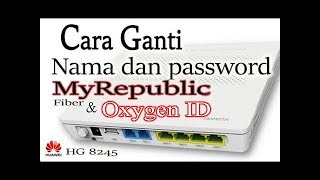 Cara ganti password MyRepublic atau Oxygen ID [upl. by Nuhsal914]