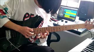 Haken  Lapse guitar solo cover [upl. by Tenaj]