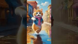 cute cat dancing video  cats dance [upl. by Hgalehs]